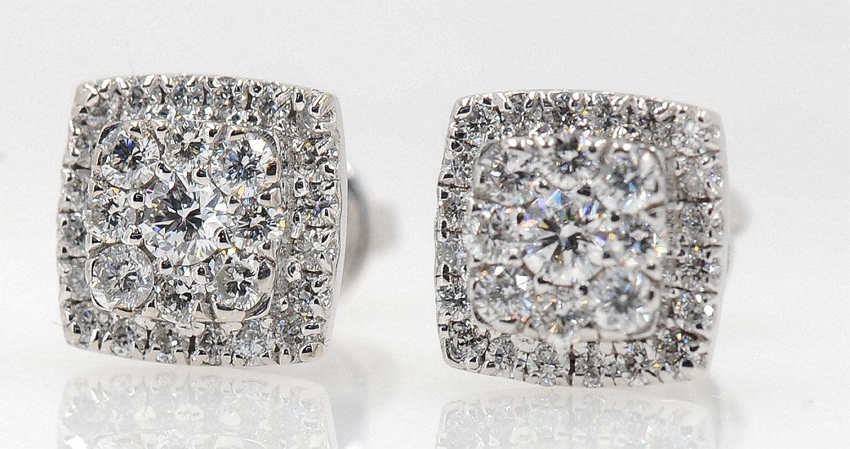 Diamond Stud earrings 1.0 Cttw in 14K Gold - Johnny Dang & Co