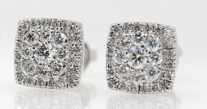 Diamond Stud earrings 1.6 Cttw in 14K Gold - Johnny Dang & Co