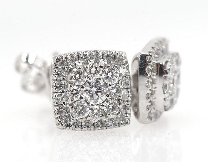Diamond Stud earrings 1.0 Cttw in 14K Gold - Johnny Dang & Co