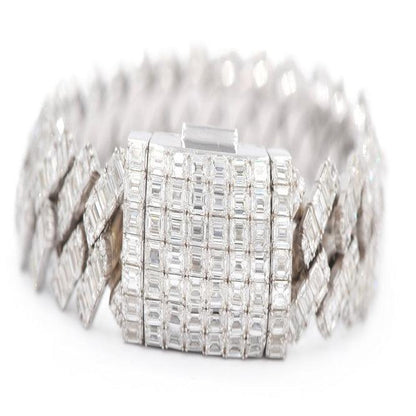 JDTK-J8059 -Custom Diamond Emerald Bracelet - Johnny Dang & Co