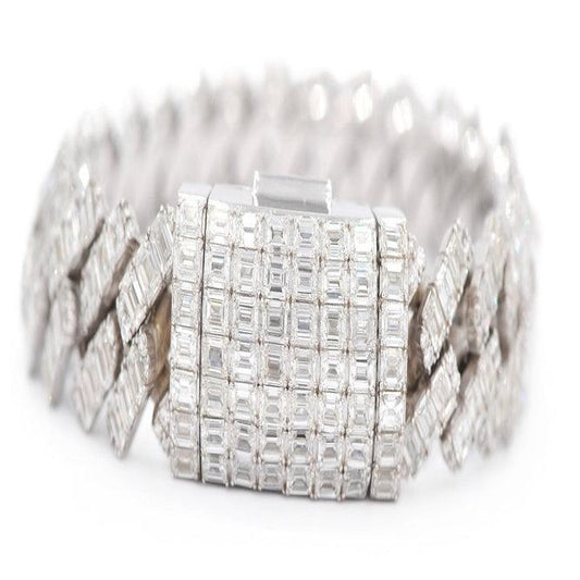 JDTK-J8059 -Custom Diamond Emerald Bracelet - Johnny Dang & Co