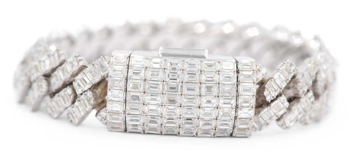 JDTK-J8059 -Custom Diamond Emerald Bracelet - Johnny Dang & Co