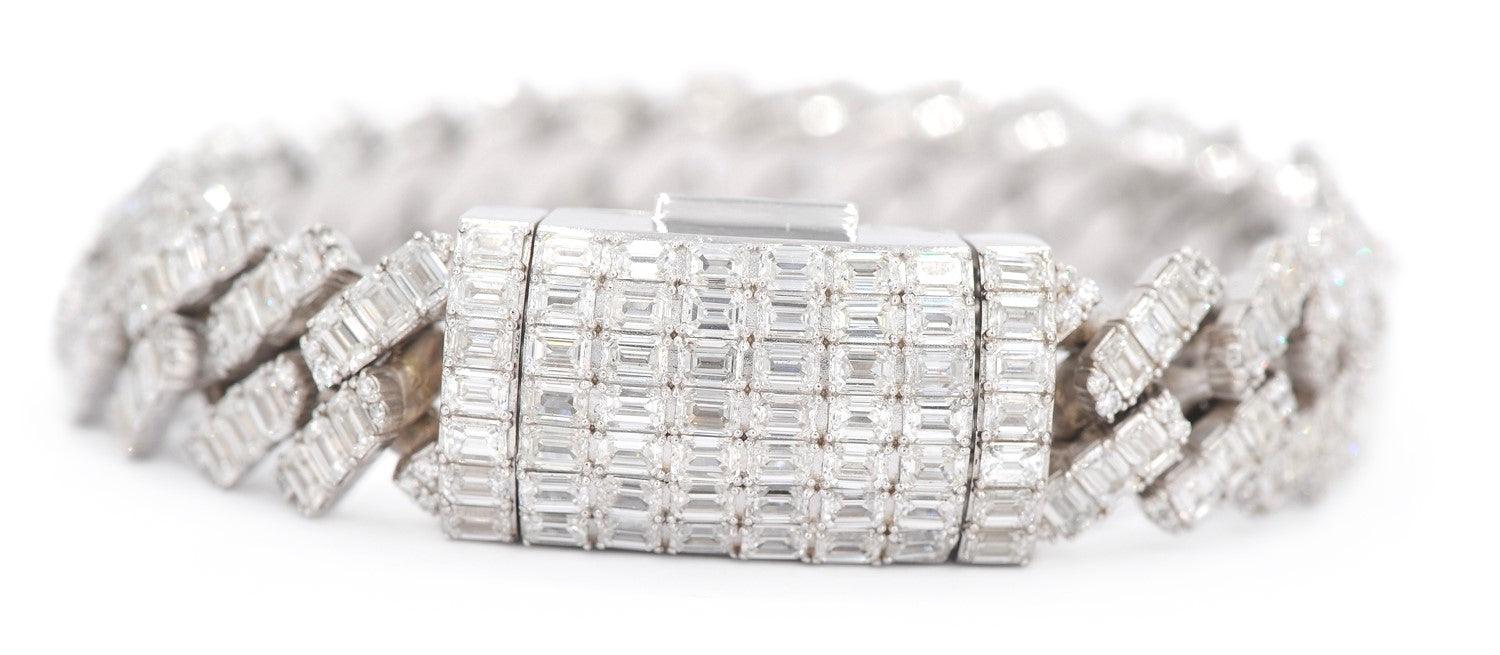 JDTK-J8059 -Custom Diamond Emerald Bracelet - Johnny Dang & Co