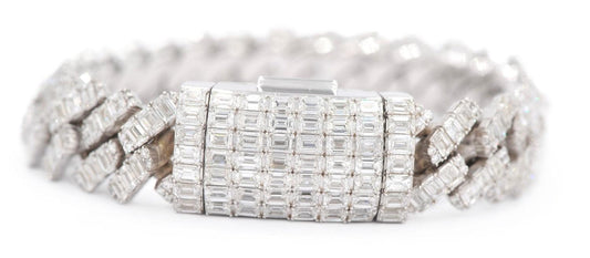 JDTK-J8059 -Custom Diamond Emerald Bracelet - Johnny Dang & Co