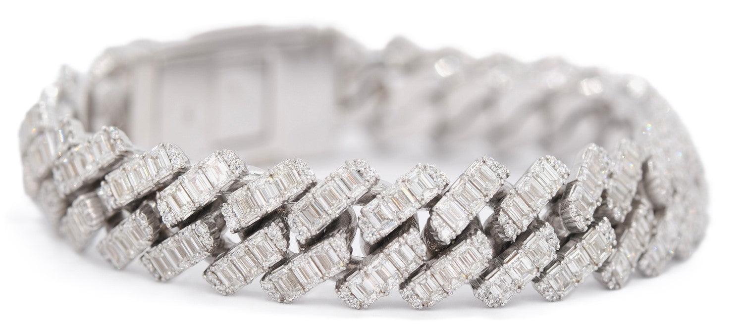 JDTK-J8059 -Custom Diamond Emerald Bracelet - Johnny Dang & Co