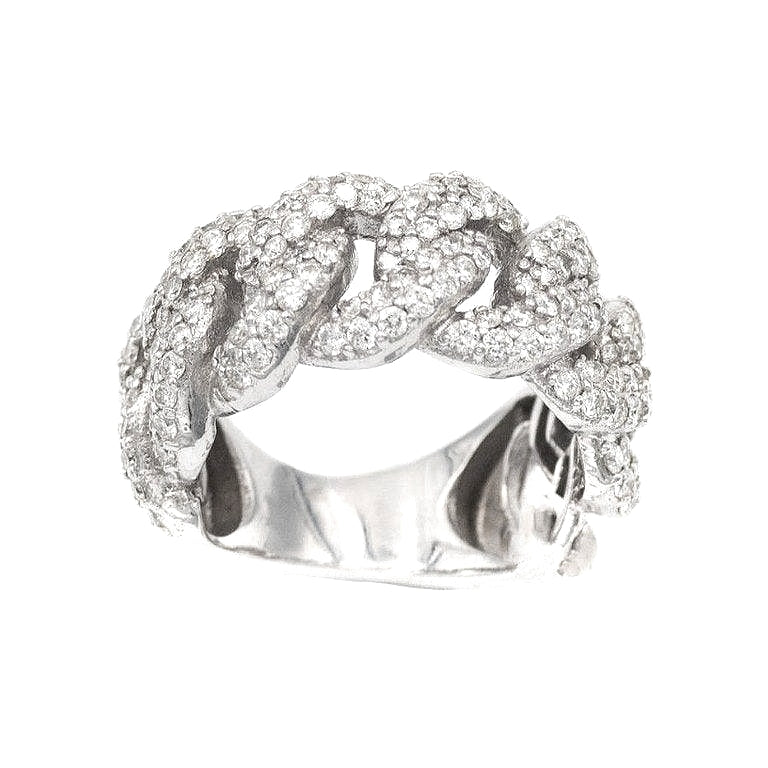 Diamond Cuban Link Ring