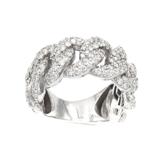 Diamond Cuban Link Ring