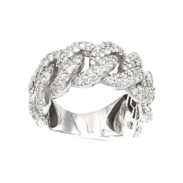 Diamond Cuban Link Ring