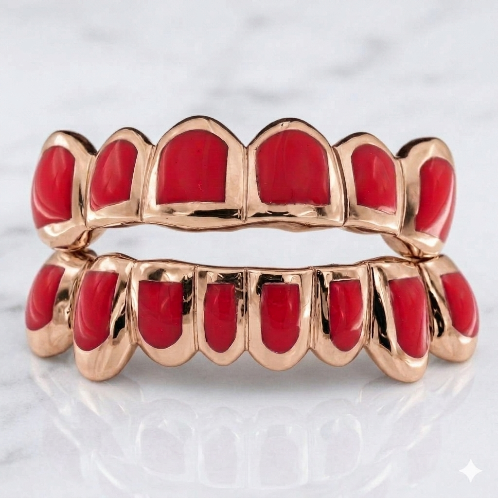 JDWR-116 - 14 Teeth Grill With Light Red Enamel