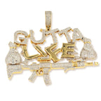 10k Yellow Gold Gutta Lyfe Pendant - Large - Johnny Dang & Co