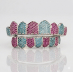 JDWR-054- Cotton Candy Honeycomb Diamond Grillz