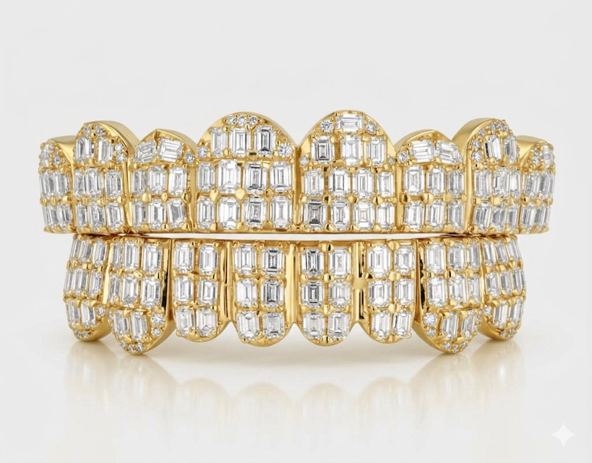 JDWR-G4080-Emerald Diamond Grillz – Johnny Dang & Co
