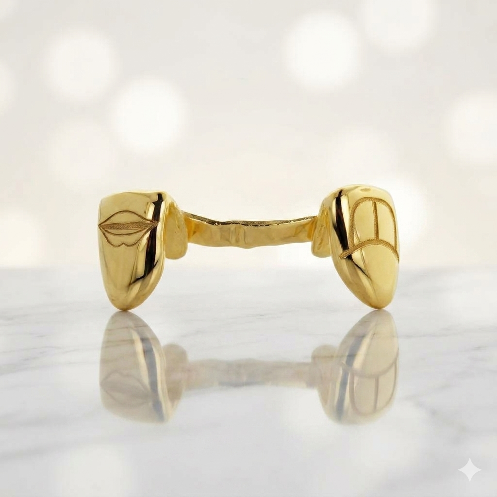 JDWR-ENG008-2 Engraved Teeth with short bar