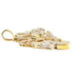 10k Yellow Gold Gutta Lyfe Pendant - Large - Johnny Dang & Co