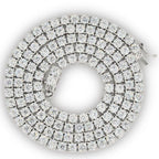 Silver and CZ ‘TRAP’ Pendant and Chain Bundle - Johnny Dang & Co