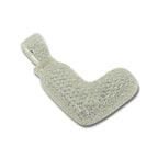 TVJL- Sterling Silver CZ Letter L Pendant - Johnny Dang & Co
