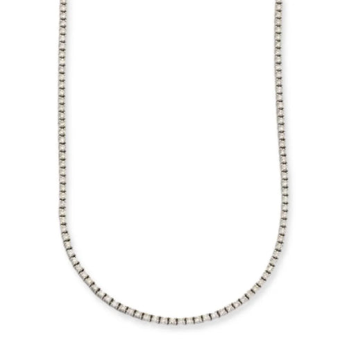 14KW 3.13CTW DIAMOND TENNIS NECKLACE