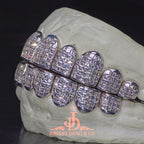 JDWR-2026-8 Flawless "Carre Cut" Invisible Set Grillz White Gold (Perm)