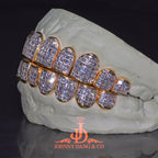 JDWR-2026-9 Flawless "Carre Cut" Invisible Set Grillz Yellow Gold (Perm)
