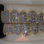 Large Diamond Cluster Big Boy Honeycomb Grillz