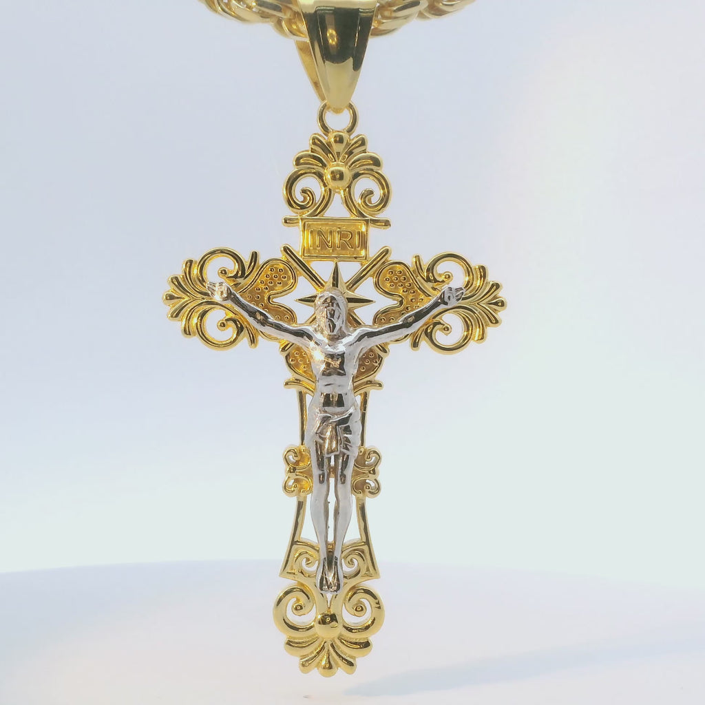 10k Solid Gold Cross Pendant