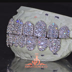 JDWR-2026-3-Flawless "10pt Ghost" Set Grillz White Gold (Perms)
