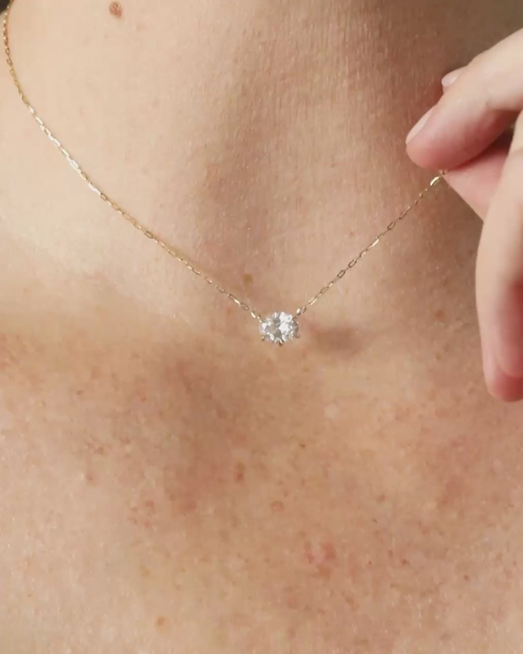 Oval Diamond Pendant