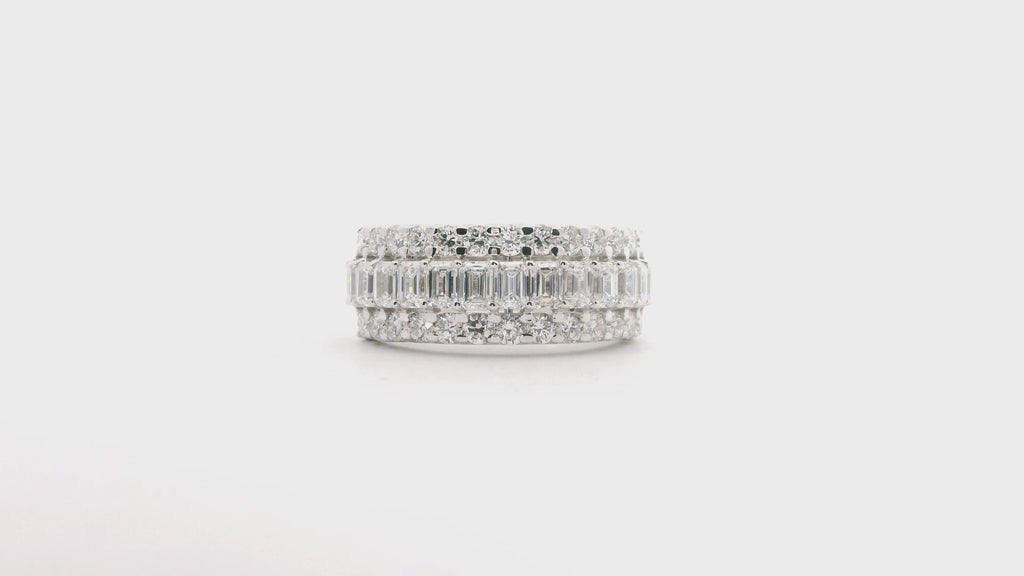 14K Mens Lab Diamond Band