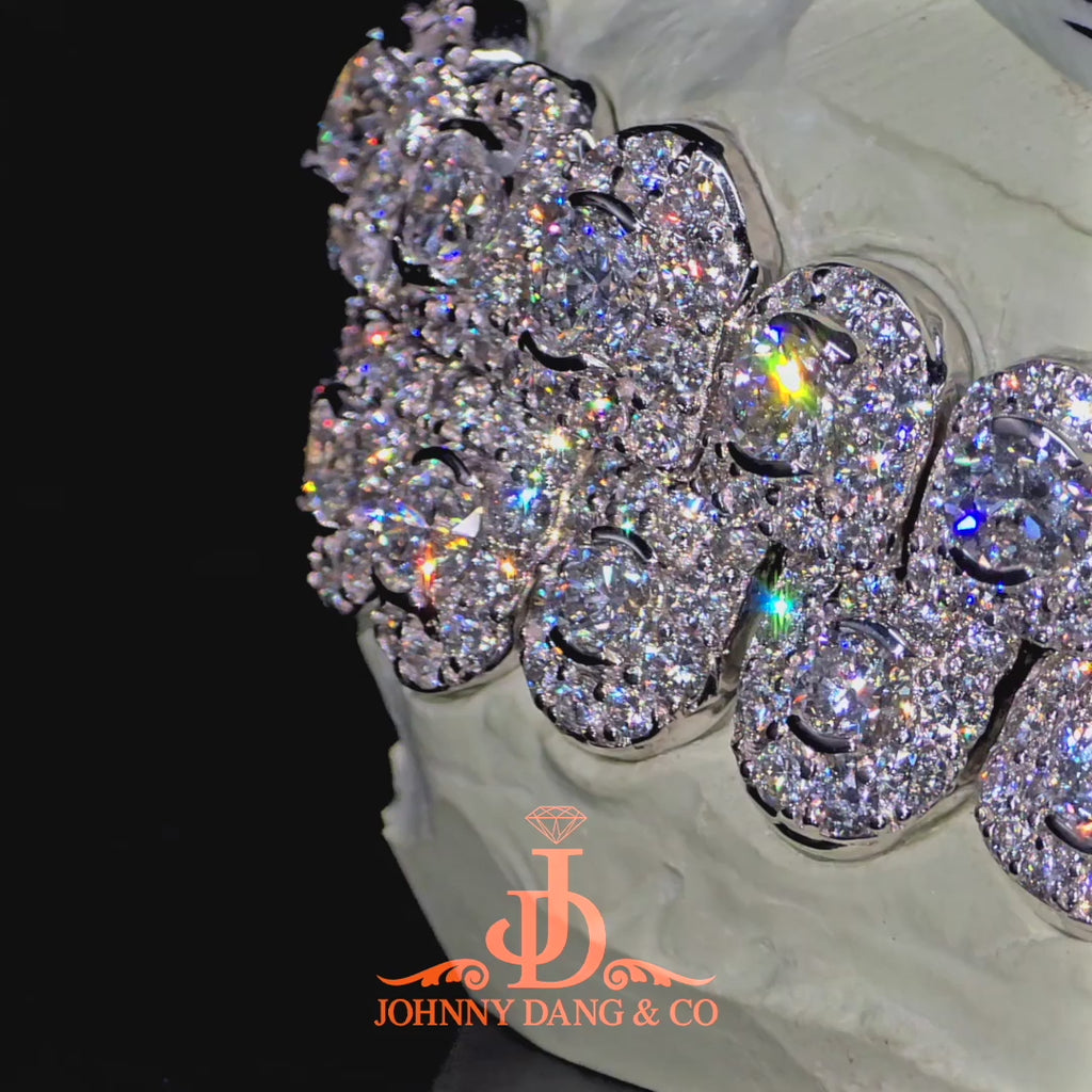 JDWR-2026-36 NO GIA "Honeymoon" Set Grillz White Gold (Perms)
