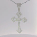 925 Sterling Silver Moissanite Cross