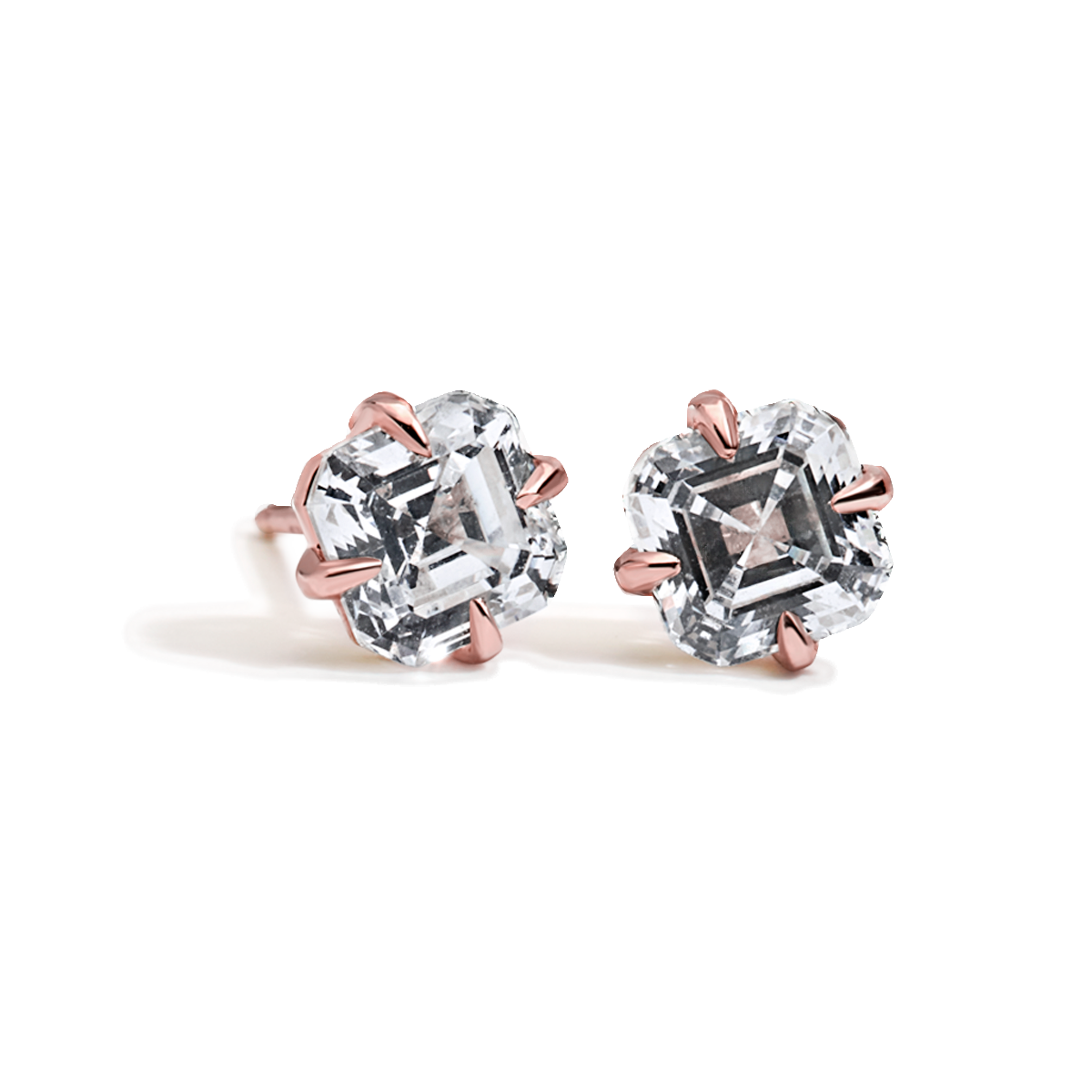 Asscher Studs