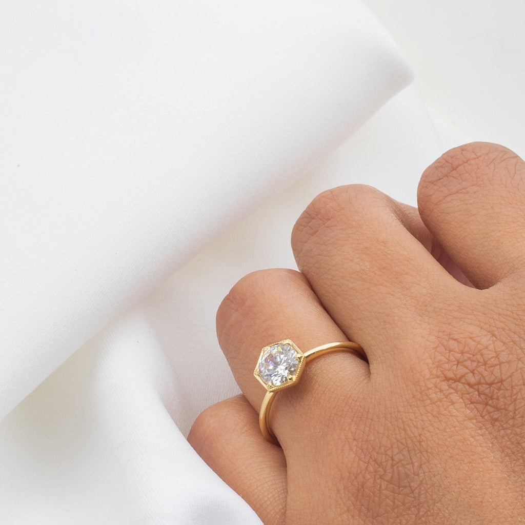 Selene Diamond Engagement Ring