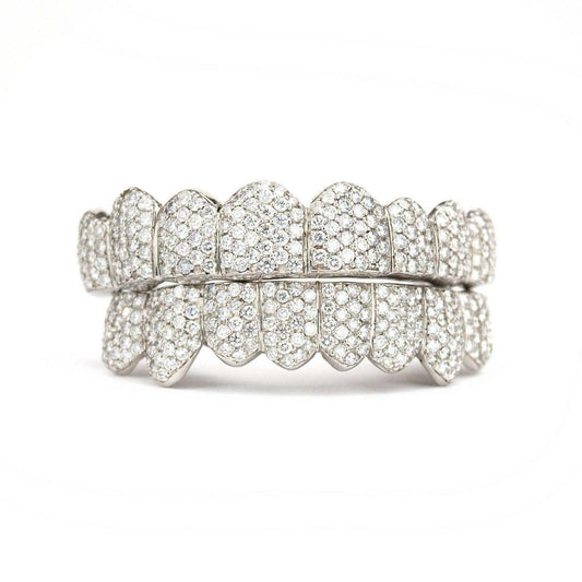 10K SI Honeycomb Diamond Grillz - Johnny Dang & Co