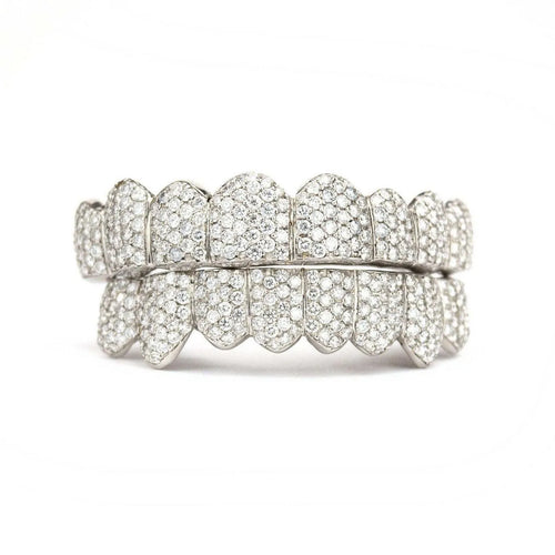 10K SI Honeycomb Diamond Grillz - Johnny Dang & Co