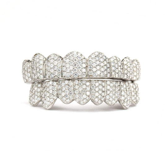 JDTK-043 8 TOP OR 8 BOTTOM SI Honeycomb Diamond Grillz - Johnny Dang & Co