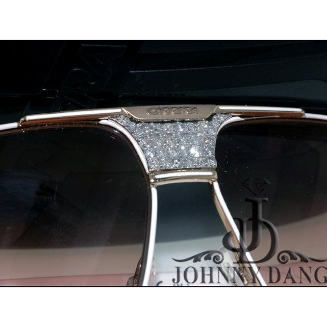 CJTK-16326 Custom Diamond Centerpiece for designer Sunglasses - Johnny Dang & Co