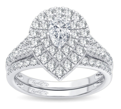 14K 1.00CT Diamond Bridal Ring - Johnny Dang & Co