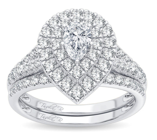 14K 1.00CT Diamond Bridal Ring - Johnny Dang & Co
