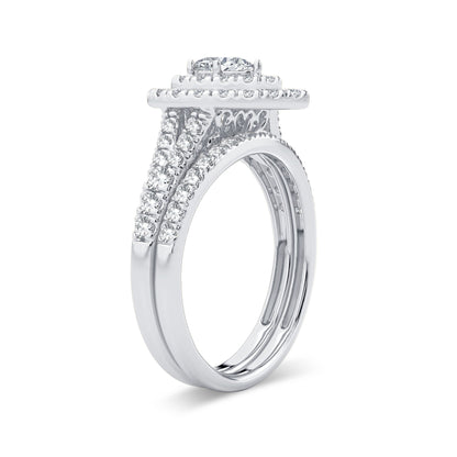 14K 1.00CT Diamond Bridal Ring - Johnny Dang & Co