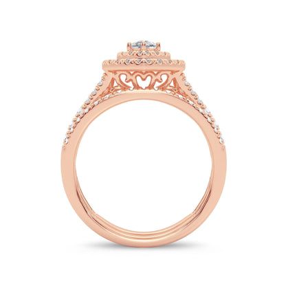 14K 1.00CT Diamond Bridal Ring - Johnny Dang & Co