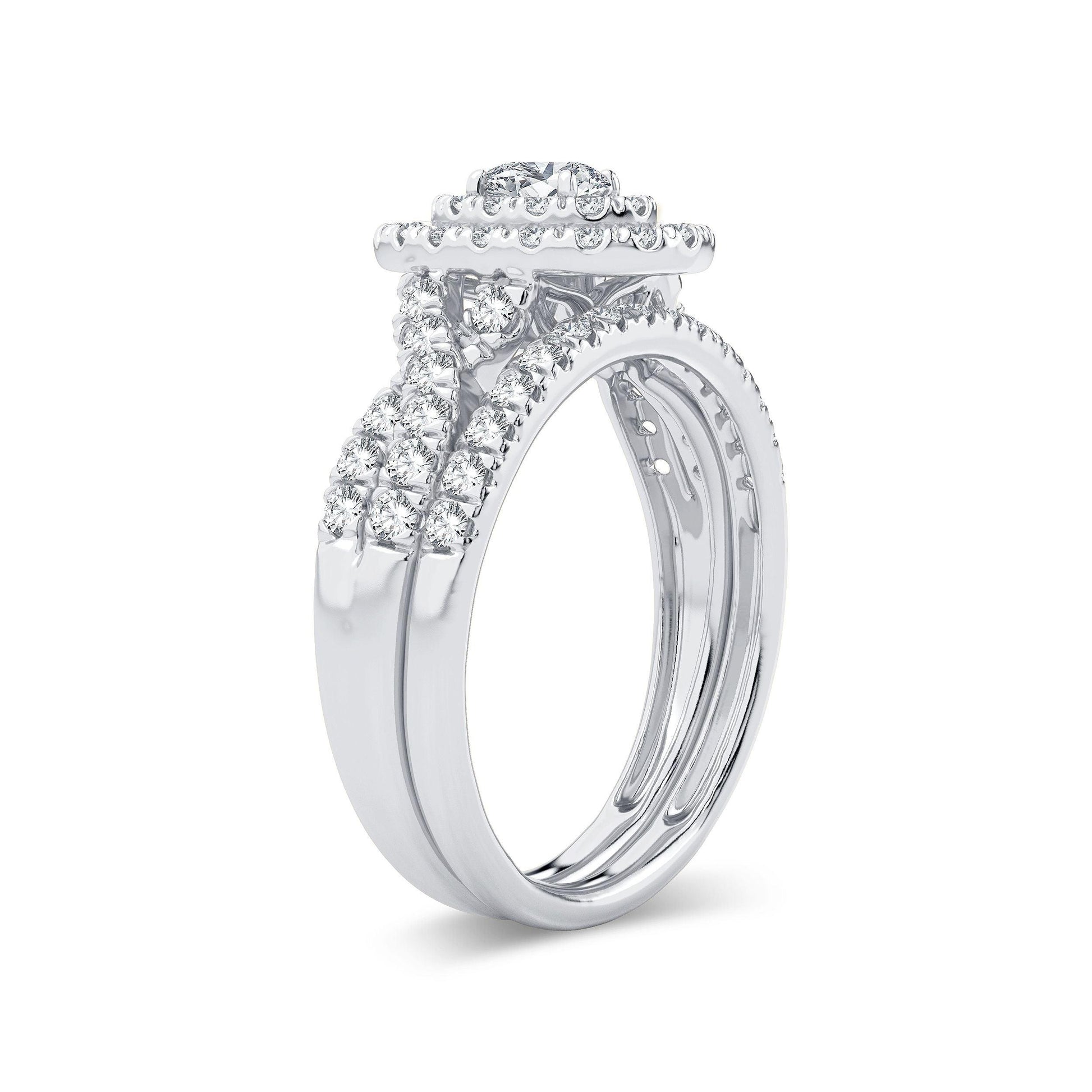 14K 1.00CT Diamond BRIDAL RING - Johnny Dang & Co