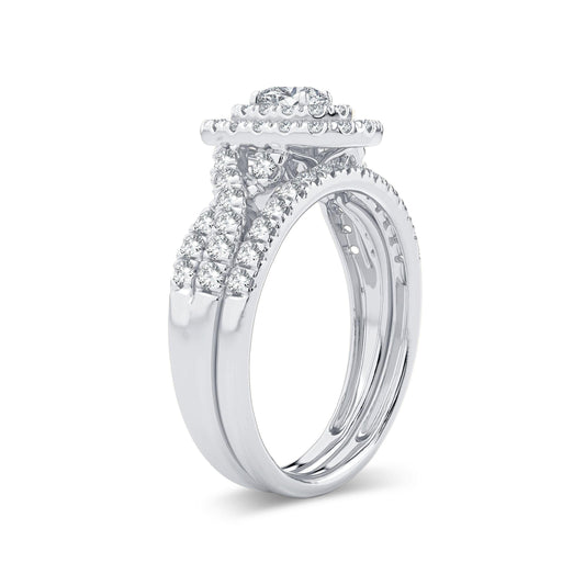 14K 1.00CT Diamond BRIDAL RING - Johnny Dang & Co