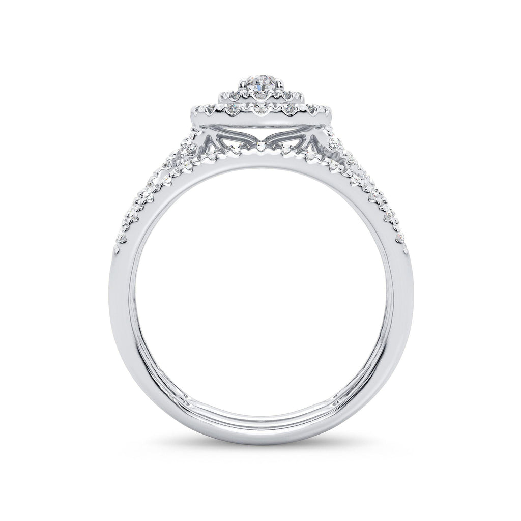 14K 1.00CT Diamond BRIDAL RING - Johnny Dang & Co