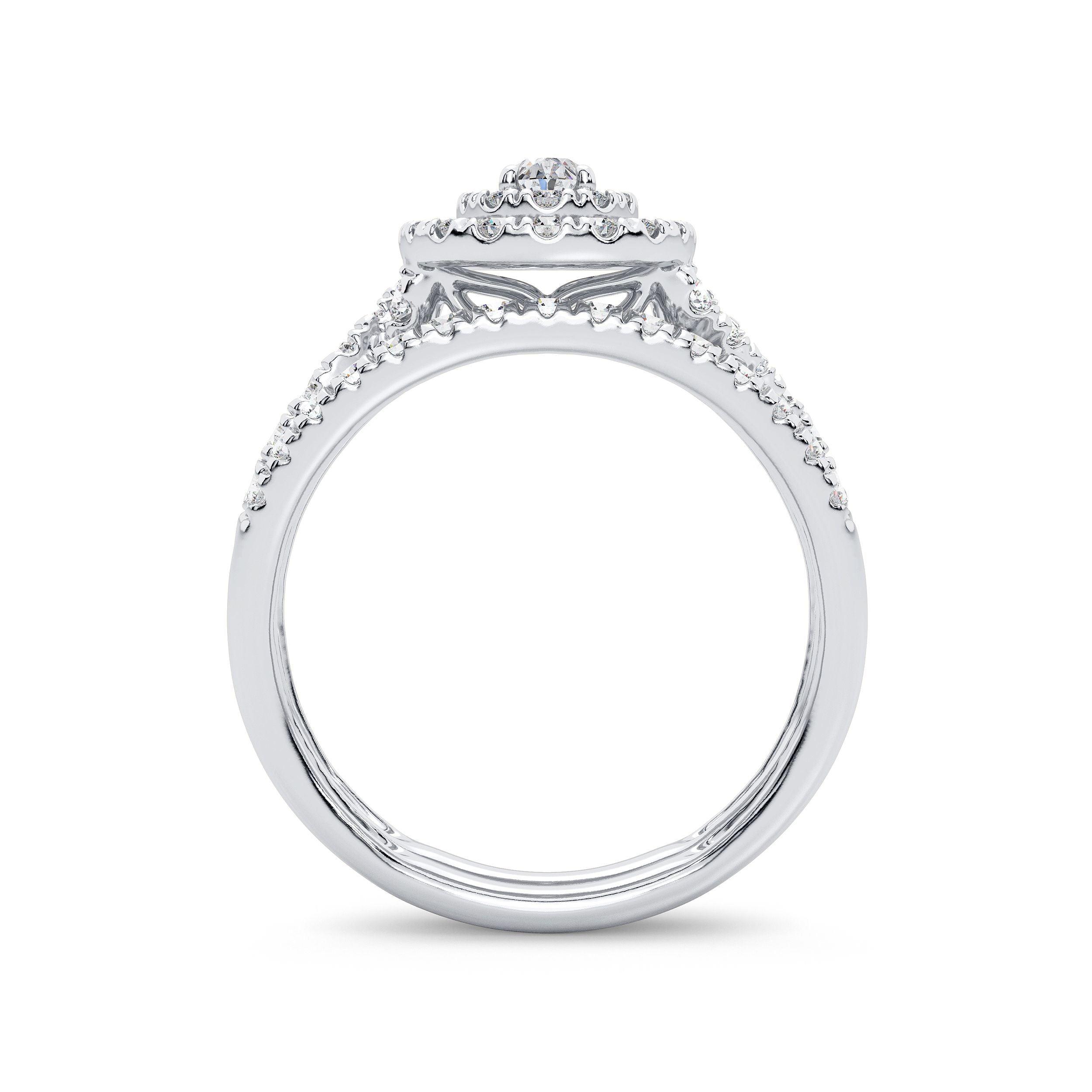 14K 1.00CT Diamond BRIDAL RING - Johnny Dang & Co