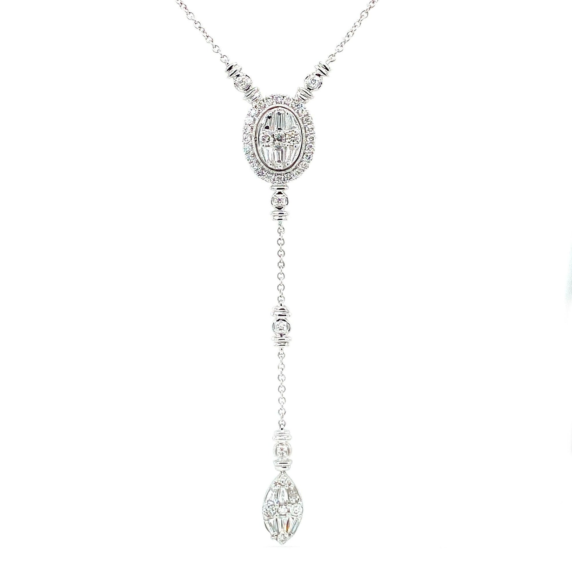 14K 0.90CT DIAM NECKLACE - Johnny Dang & Co