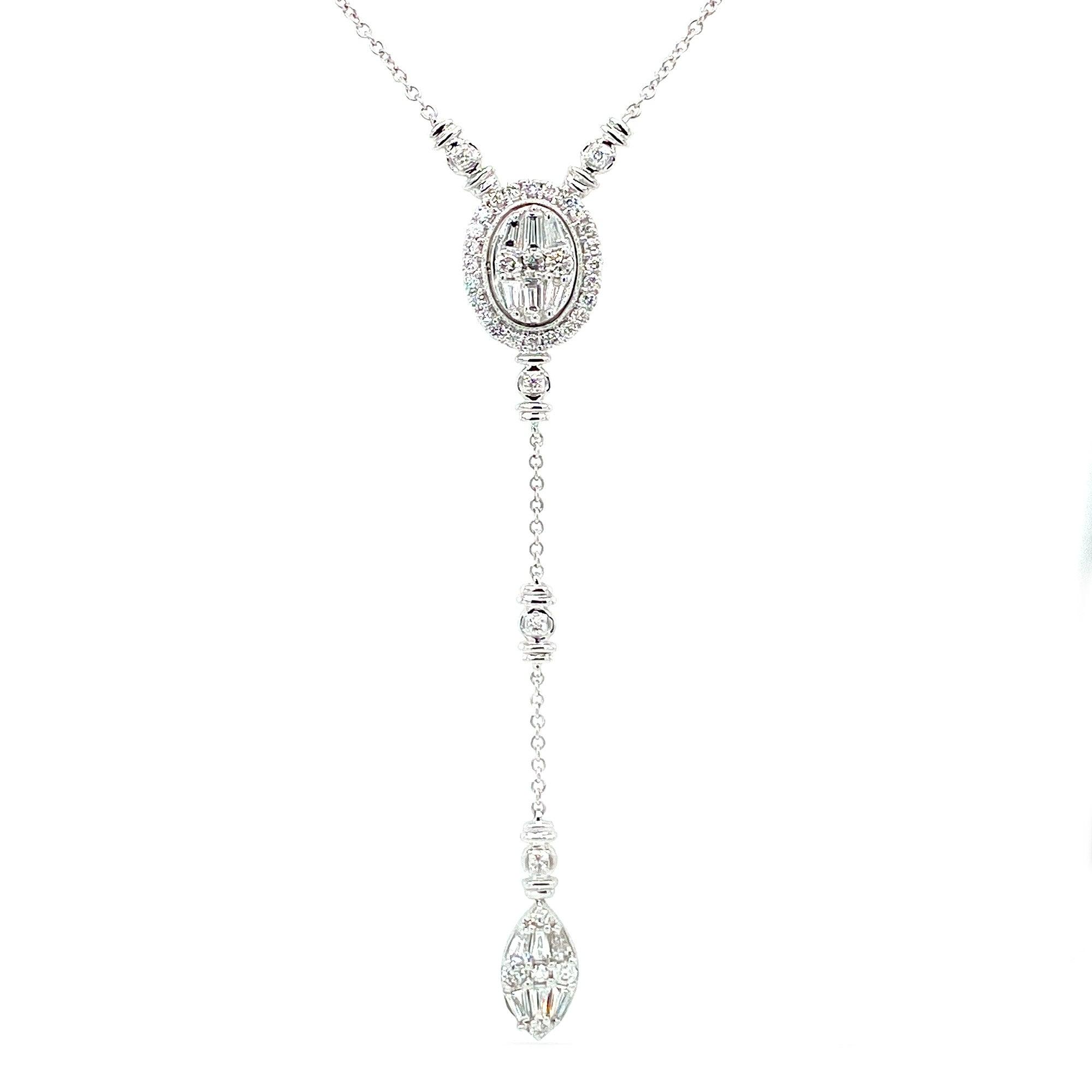14K 0.90CT DIAM NECKLACE - Johnny Dang & Co