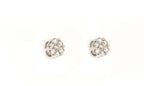0.75CT White Gold Cluster Earring - Johnny Dang & Co