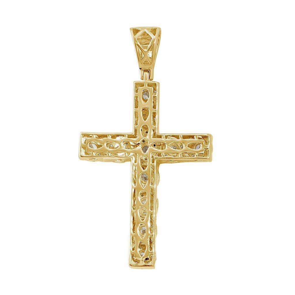 10K 1.96-2.03CT D-PENDANT MENS RDS 8F - Johnny Dang & Co