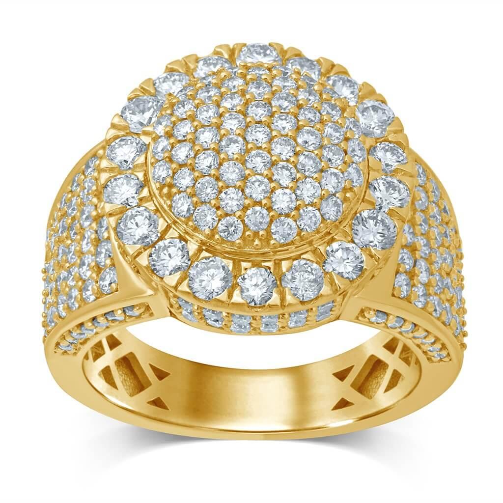 10K 3.54-3.85CT D-DARK POLISH RING - Johnny Dang & Co