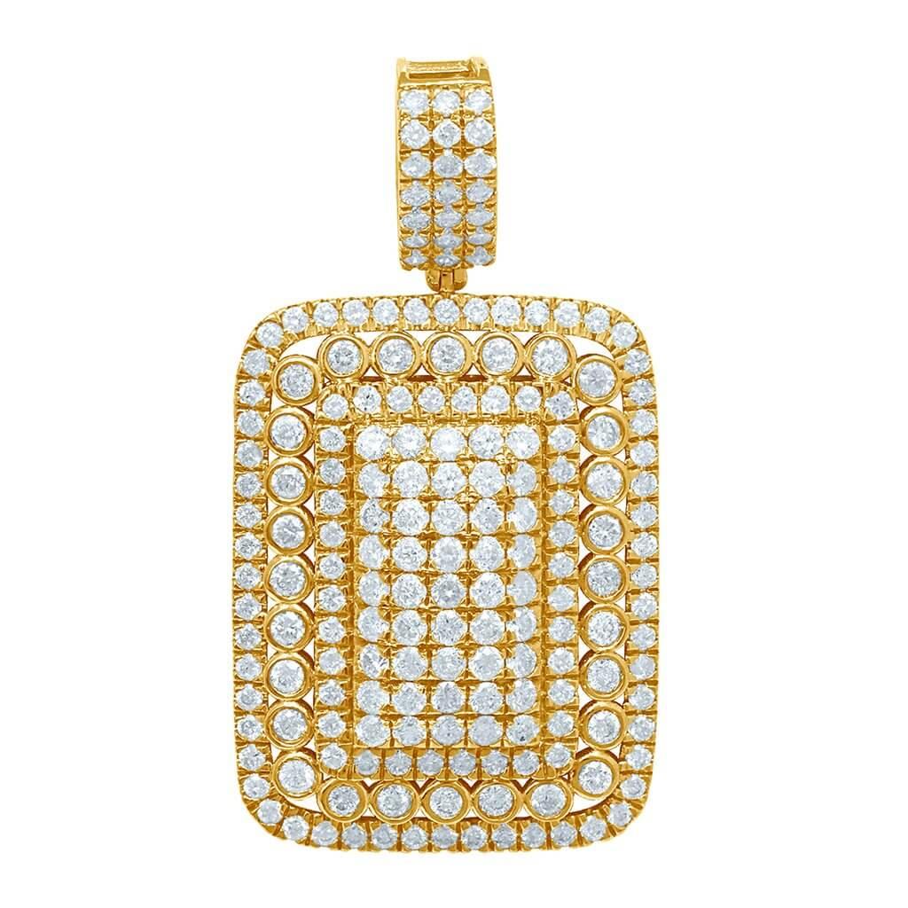 10K 3.53-3.55CT 3D DOG TAG - Johnny Dang & Co